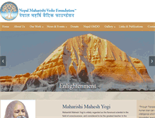 Tablet Screenshot of maharishi.org.np